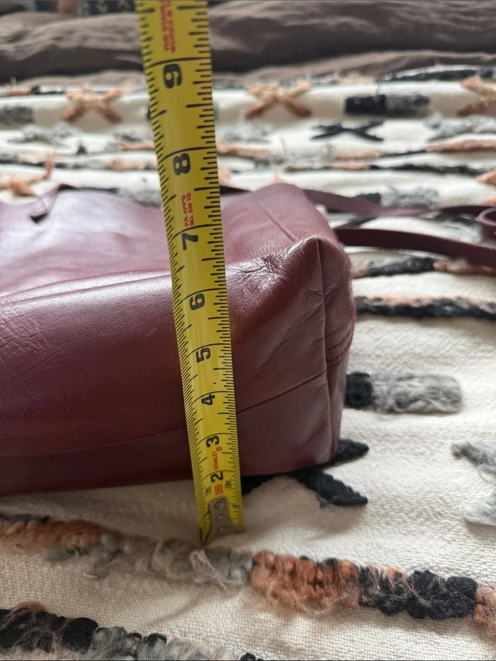 Madewell Leather Tote Bag in Burgundy - Women Bags